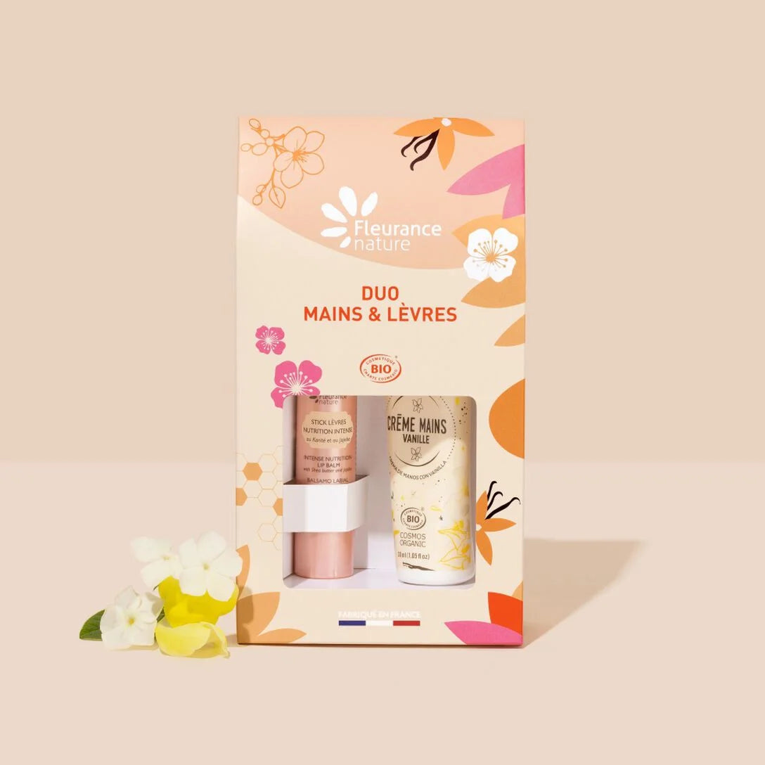 Duo Vanille – Rituel Douceur Mains & Lèvres - Fleurance Nature