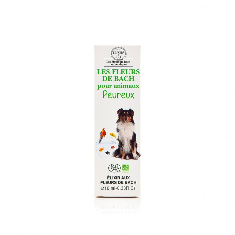 Élixir Fleurs de Bach Bio – Animaux Peureux
