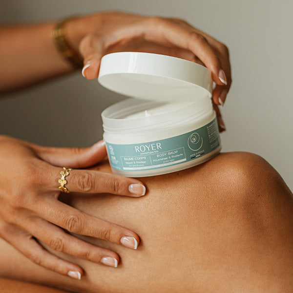 Baume corps bio nourrissant à la bave d’escargot - Royer Cosmétique