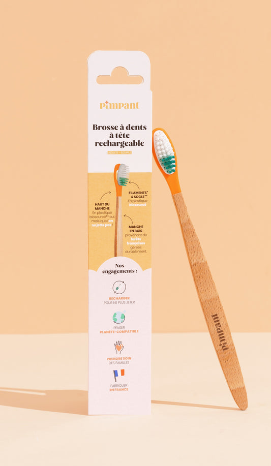 Brosse à dents à tête rechargeable – poils souples