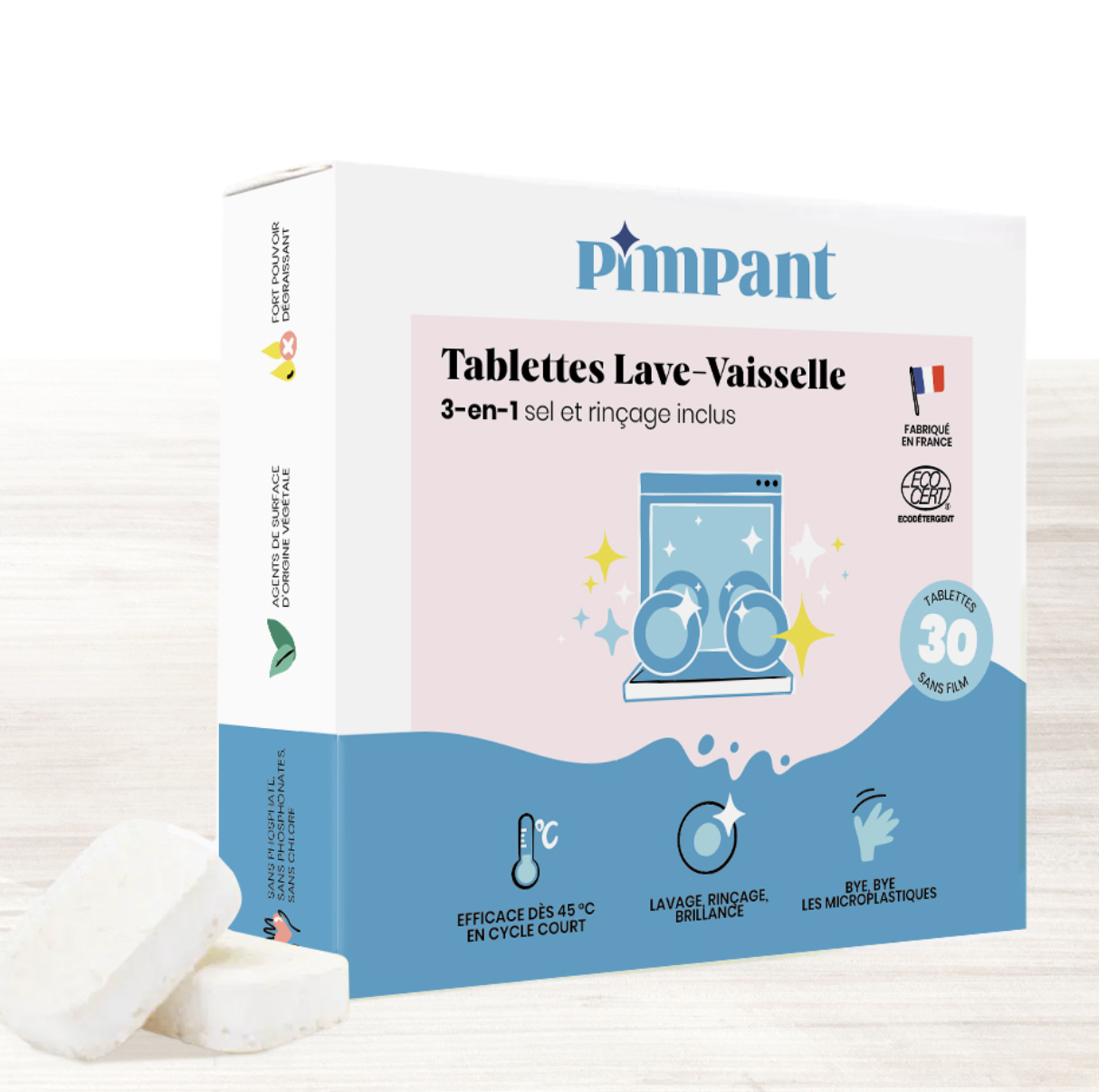 🧼 Tablettes lave-vaisselle sans film – Pimpant