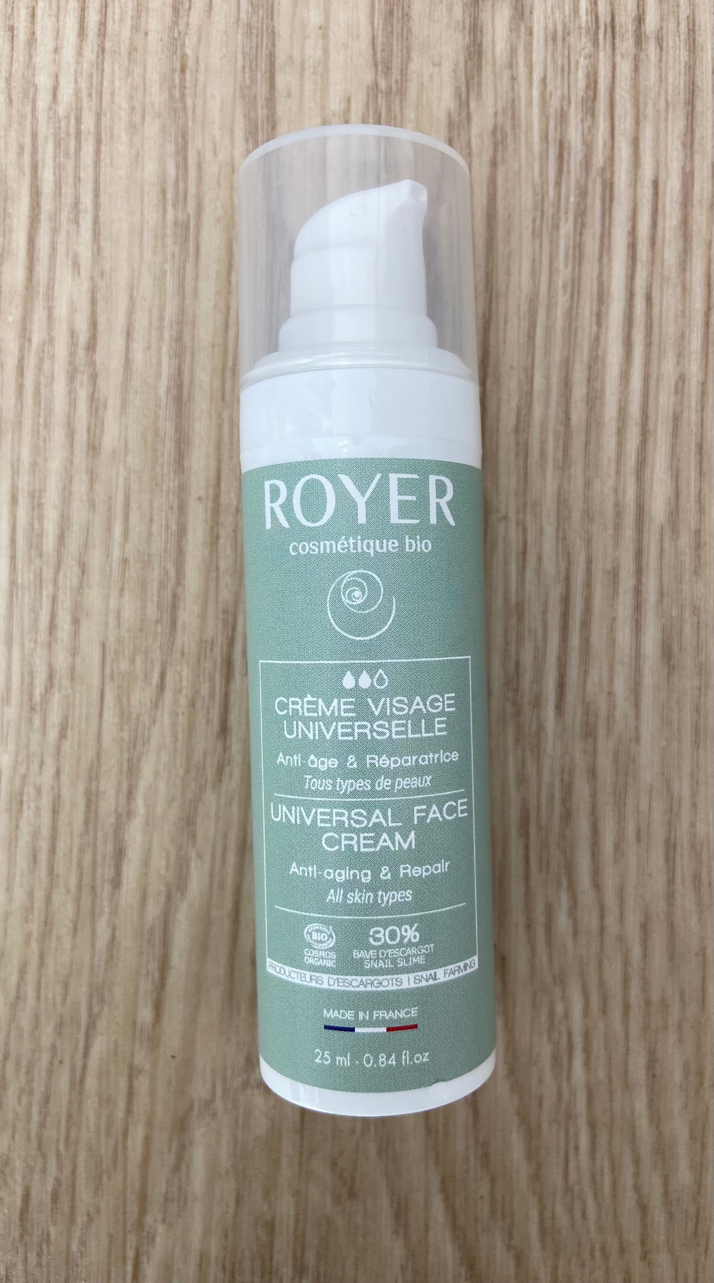 Crème visage universelle bio à la bave d’escargot - Royer Cosmétique