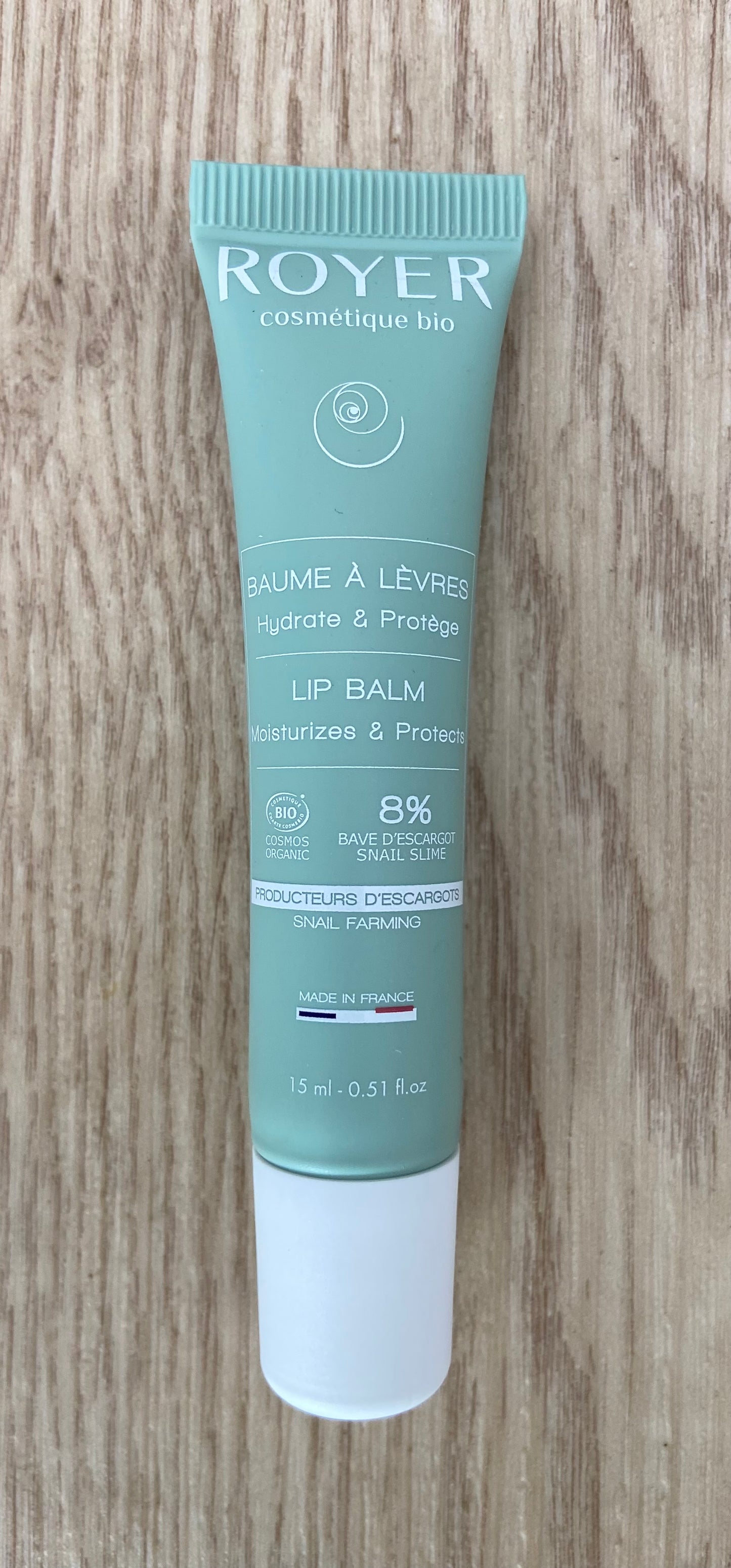 Baume à lèvres bio à la bave d’escargot - Royer Cosmétique