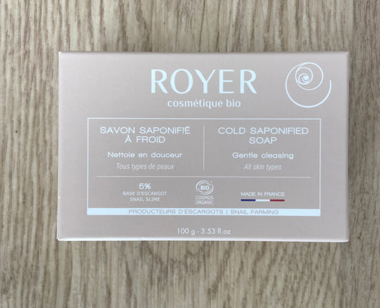 Savon solide bio à la bave d’escargot - Royer Cosmétique