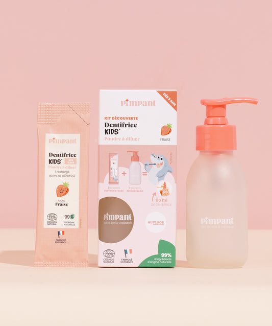 Pack Découverte Dentifrice Kids Fraise – Pimpant