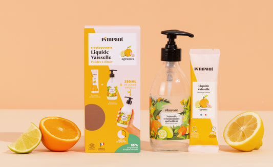 🍊 Pack découverte – Liquide vaisselle Agrumes – Pimpant