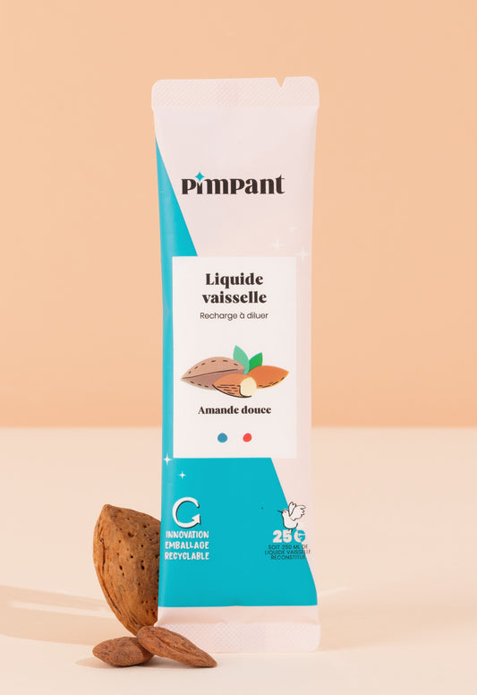 ♻️ Recharge liquide vaisselle Amande douce – Pimpant