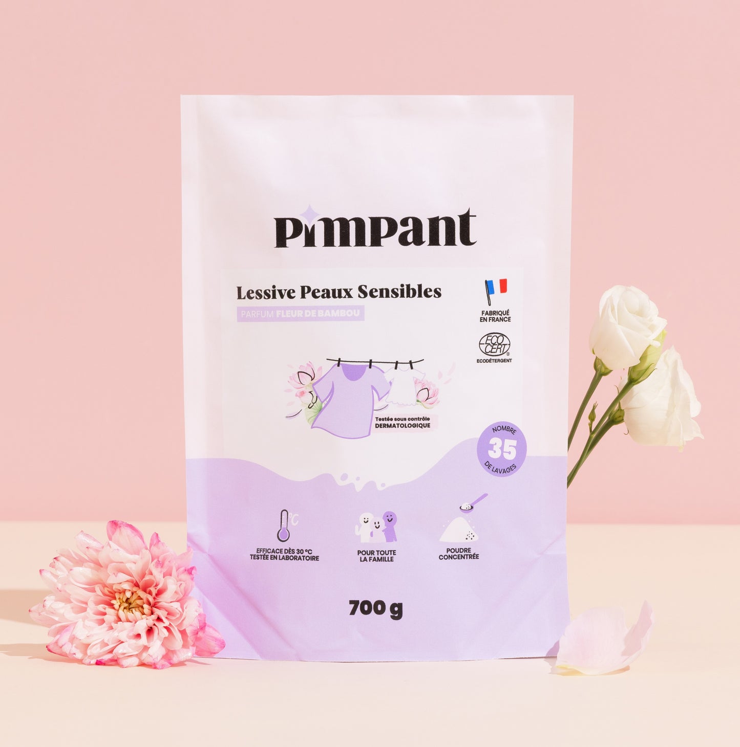 ♻️ Recharge Lessive Peaux Sensibles – Fleur de Bambou – Pimpant