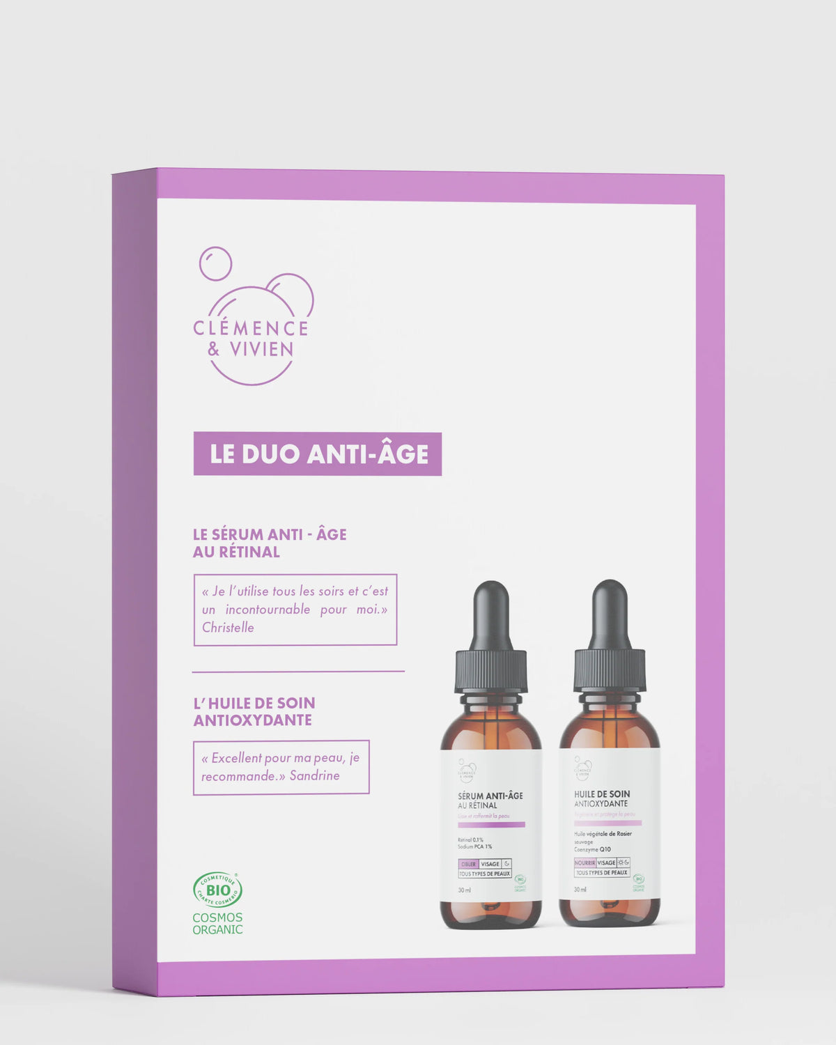 Coffret Duo Anti-Âge – Clémence & Vivien