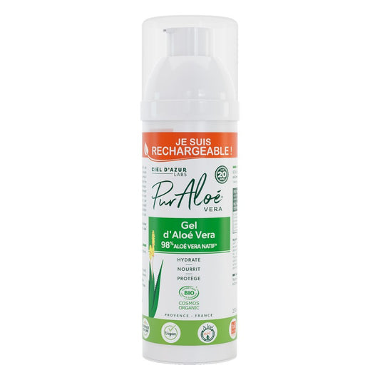 Gel d’Aloe Vera 98 % Rechargeable Bio & Équitable - Pur Aloé