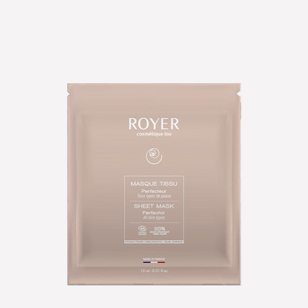 Masque tissu visage bio à la bave d’escargot - Royer Cosmétique