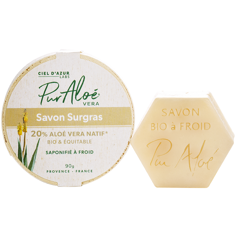 Savon saponifié à froid surgras à l’Aloe Vera Bio - Pur Aloé