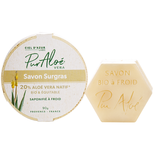 Savon saponifié à froid surgras à l’Aloe Vera Bio - Pur Aloé